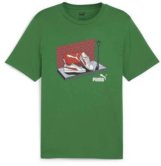 Puma Marškinėliai Vyrams Graphics Sneaker Žalias 680175 86