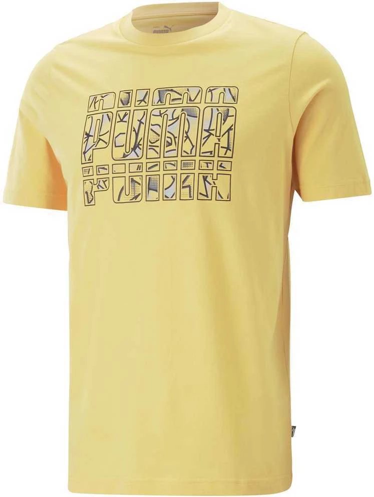 Puma Marškinėliai Vyrams Graphics Summer Tee Geltona 674482 40