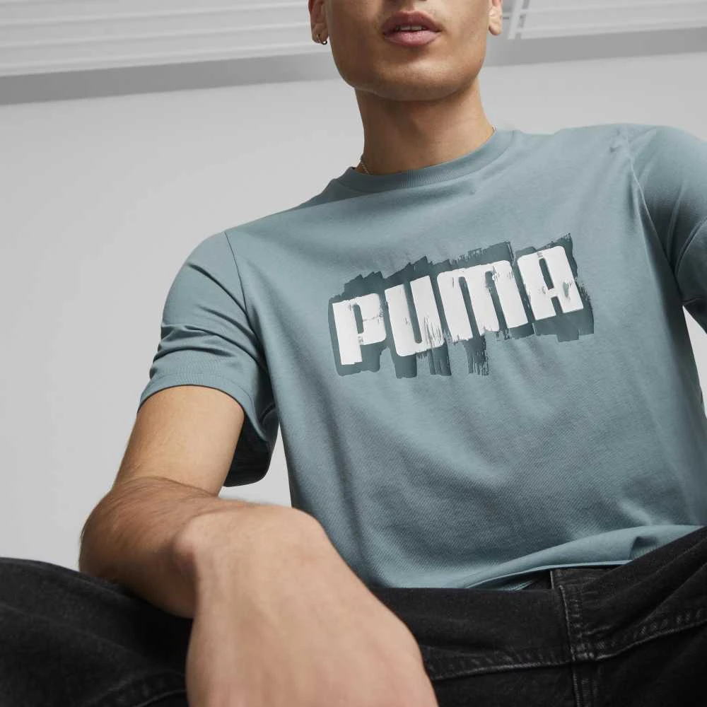 Puma Marškinėliai Vyrams Graphics Wording Tee Žalias 674475 84