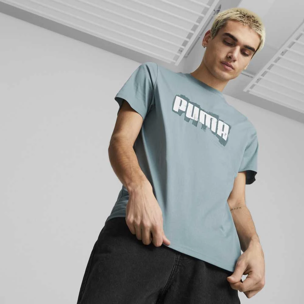 Puma Marškinėliai Vyrams Graphics Wording Tee Žalias 674475 84