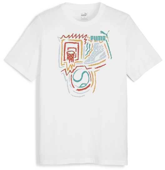 Puma Marškinėliai Vyrams Graphics Year Of Baltas 680176 02
