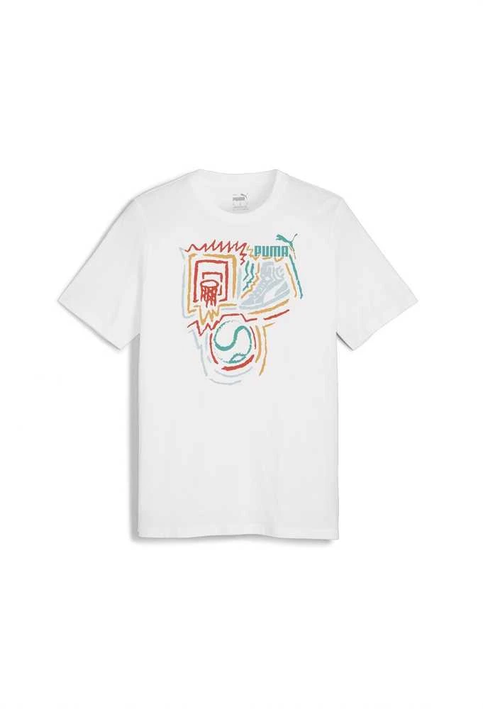 Puma Marškinėliai Vyrams Graphics Year Of Baltas 680176 02