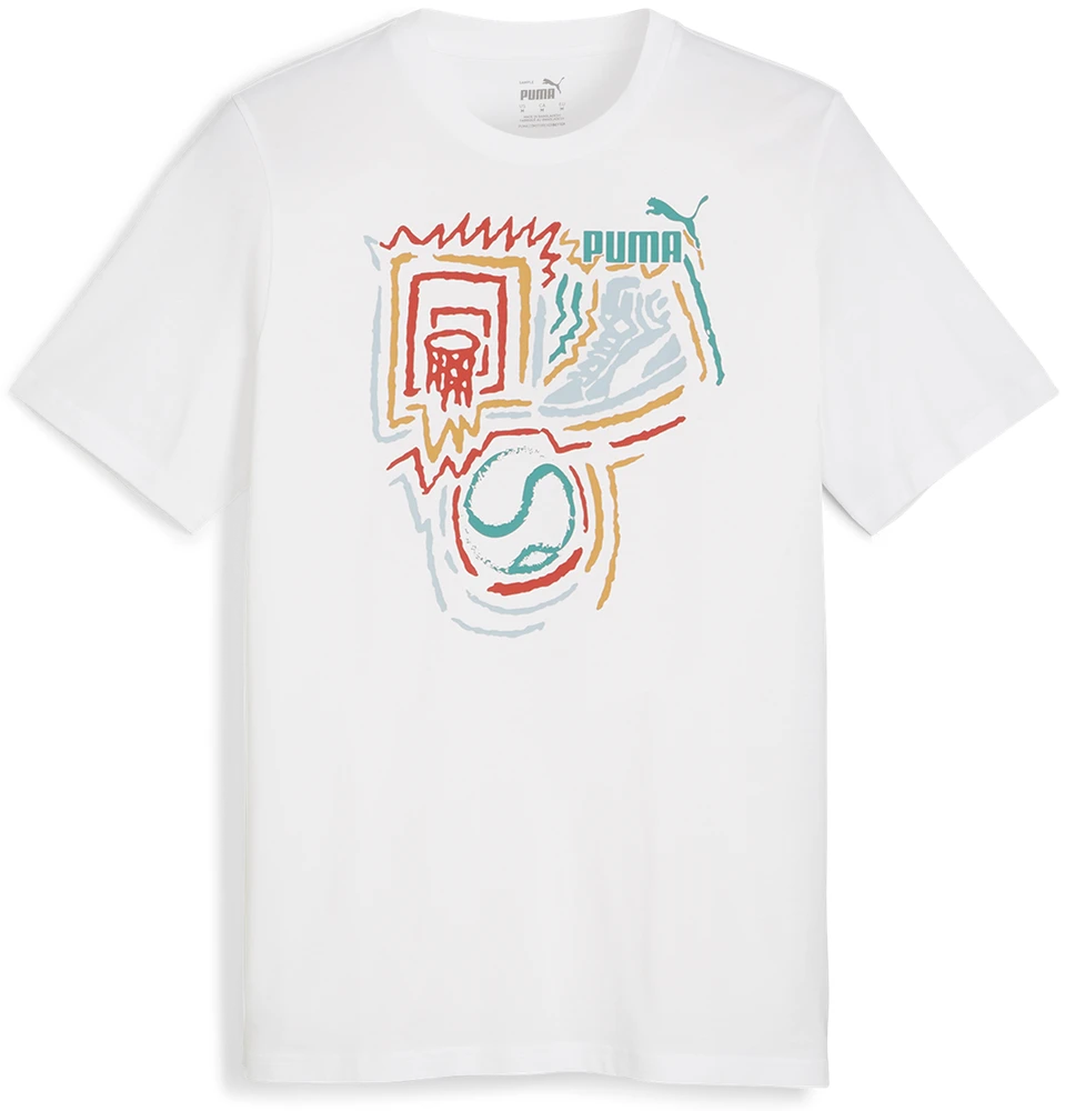 Puma Marškinėliai Vyrams Graphics Year Of Baltas 680176 02