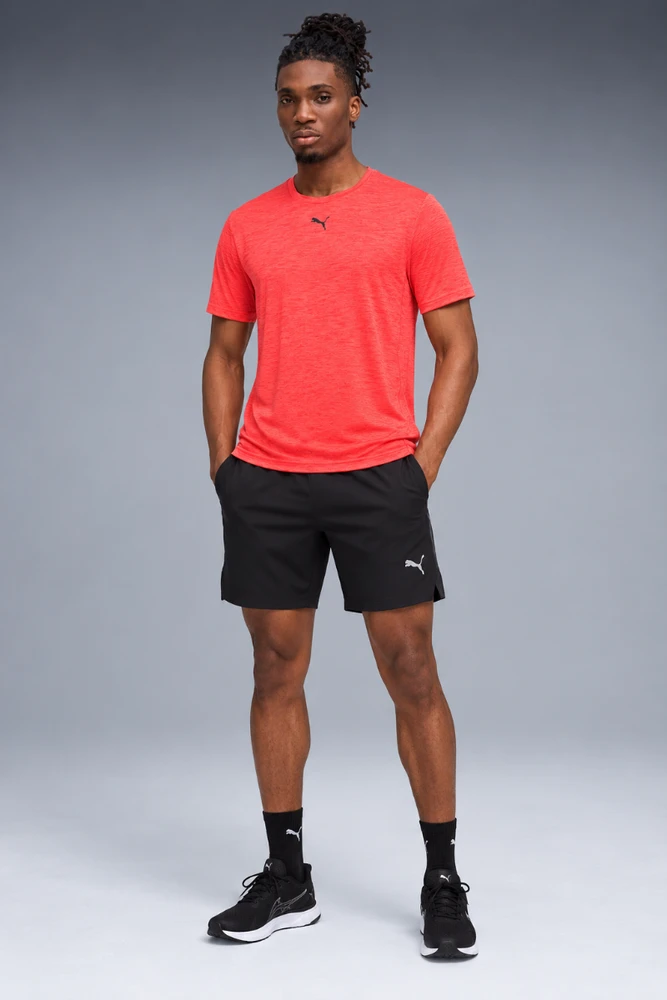 Puma Marškinėliai Vyrams M Tad Essentials Heather Raudona 525920 98