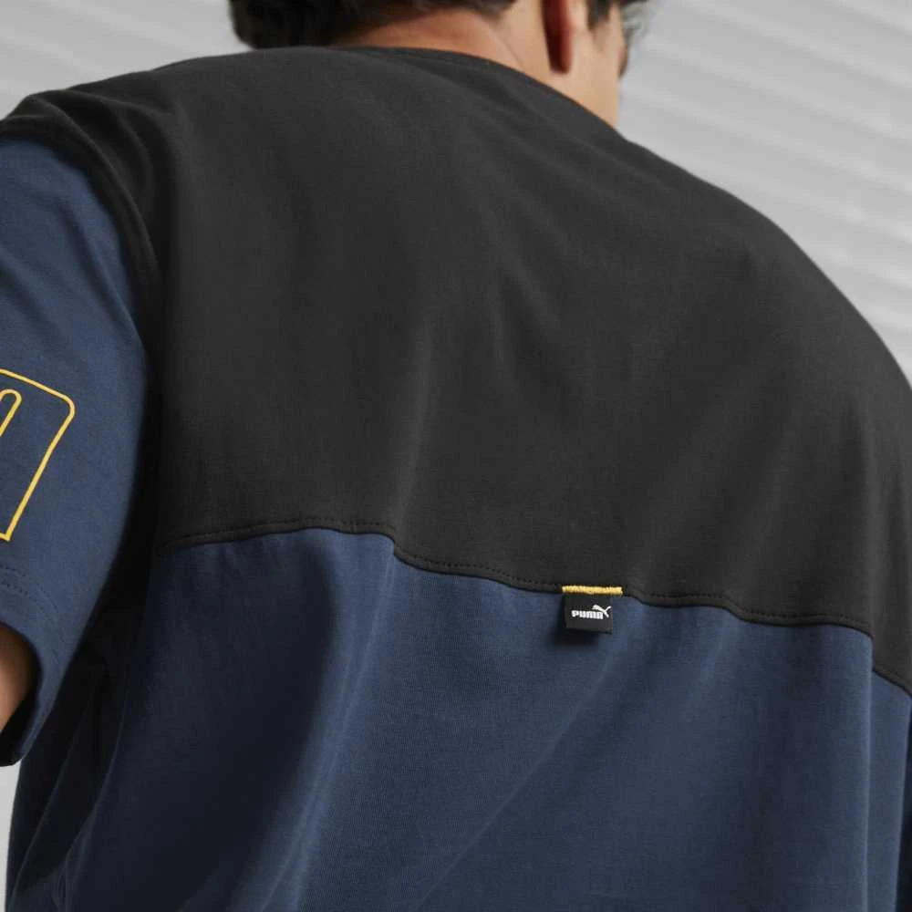 Puma Marškinėliai Vyrams Power Colorb Mėlyna Juodas 671567 73
