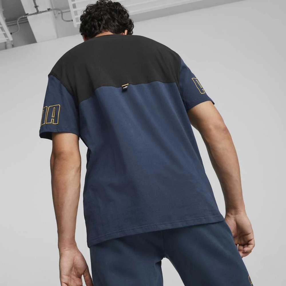 Puma Marškinėliai Vyrams Power Colorb Mėlyna Juodas 671567 73