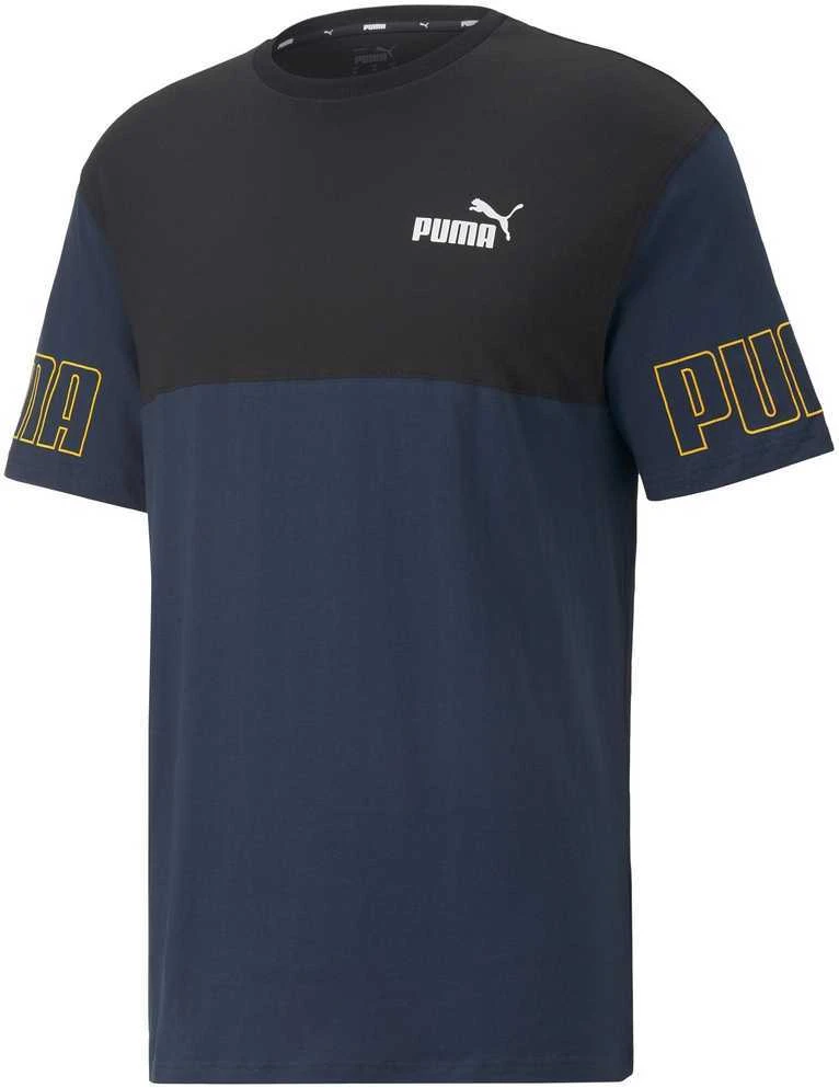Puma Marškinėliai Vyrams Power Colorb Mėlyna Juodas 671567 73