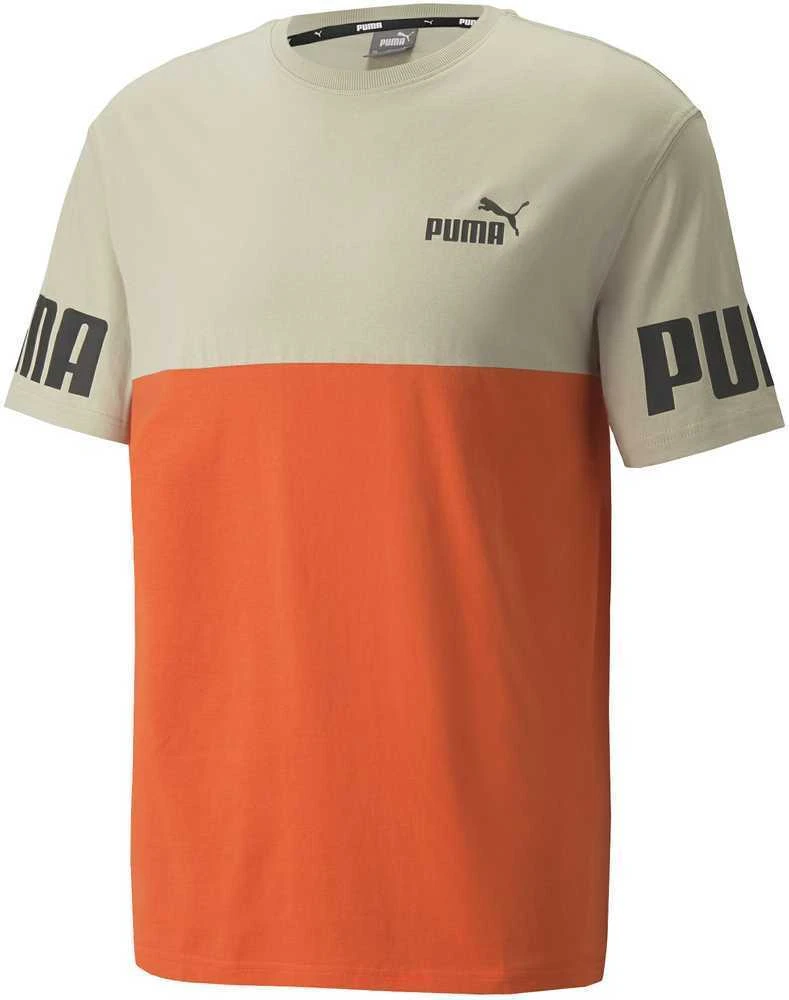 Puma Marškinėliai Vyrams Puma Power Colorb Oranžinis Pilkas 847389 64