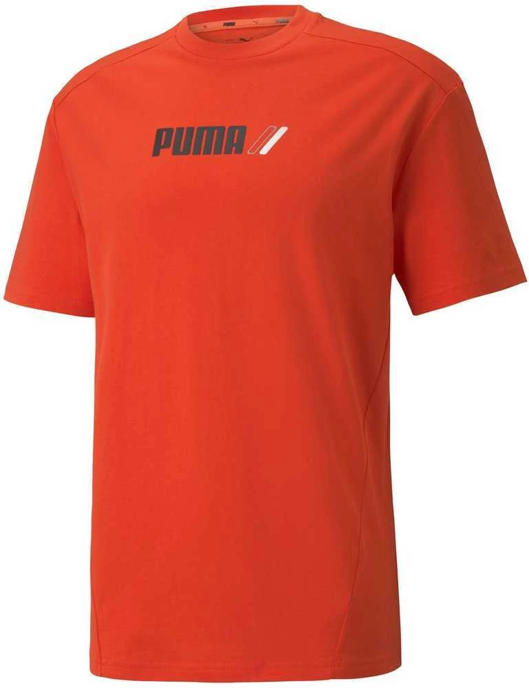 Puma Marškinėliai Vyrams Rad Cal Tee Grena Oranžinis