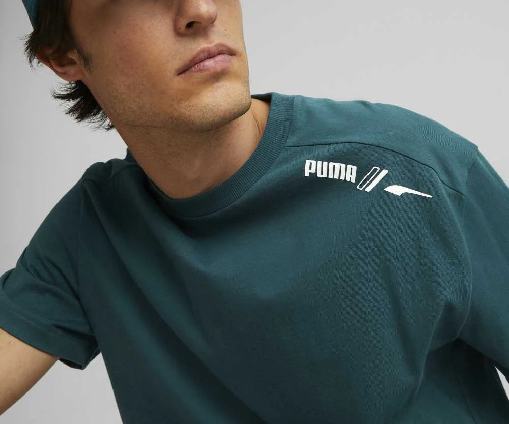 Puma Marškinėliai Vyrams Rad/Cal Tee Varsity Žalias 849777 24