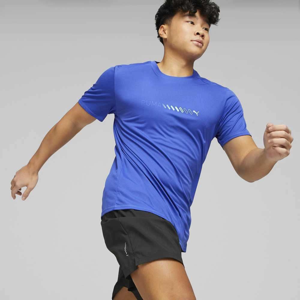Puma Marškinėliai Vyrams Run Favorite Tee Royal Mėlyna 523387 92