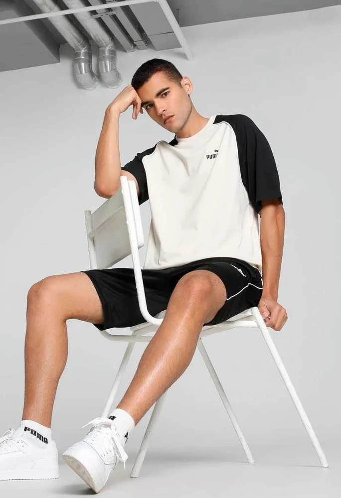 Puma Marškinėliai Vyrams Sport Tee Juodas rusvai gelsvas 684616 87