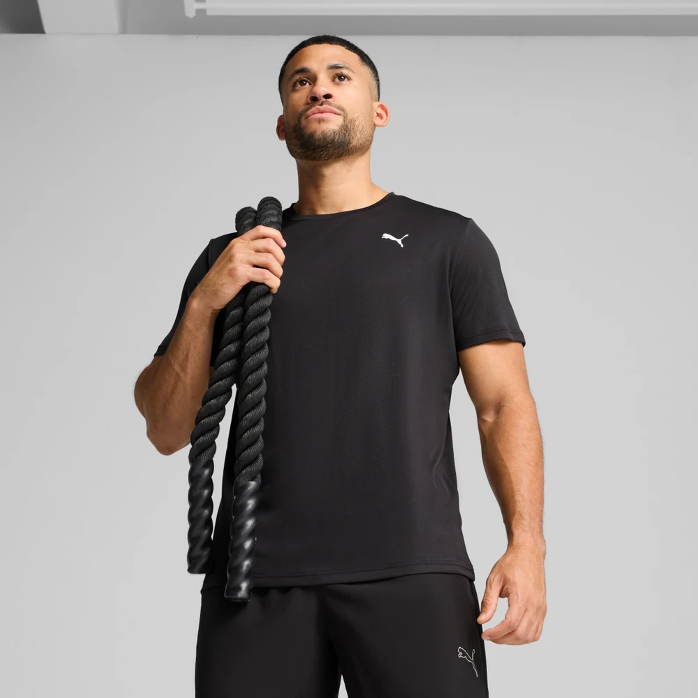 Puma Marškinėliai Vyrams Tad Essential Poly Textur Juodas 527155 01