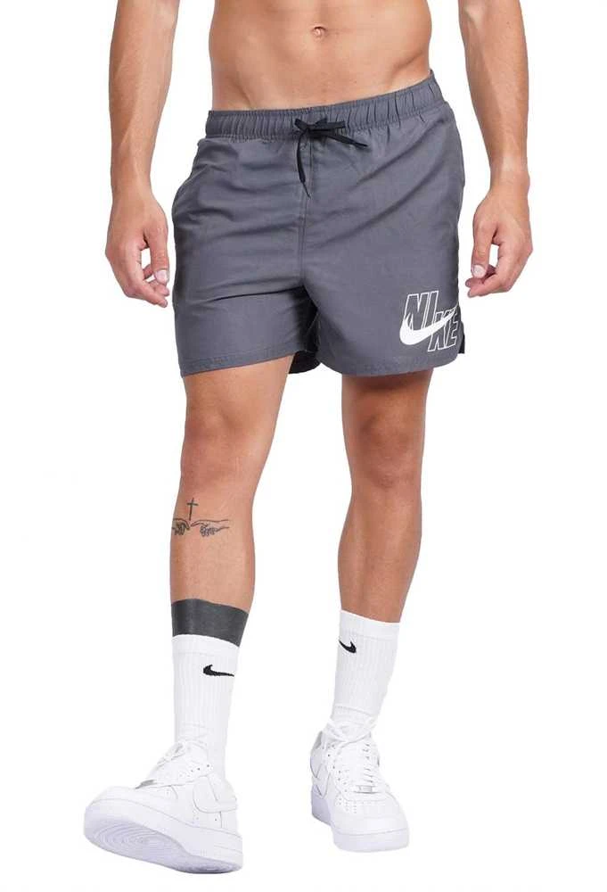 Nike Maudymosi Šortai Vyrams Logo Solid 5""In Short Gray NESSA566 018