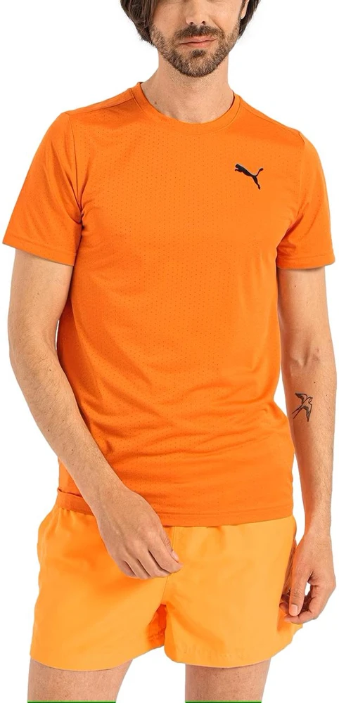 Puma Marškinėliai Vyrams Train Fav Blaster Oranžinis 522351 94
