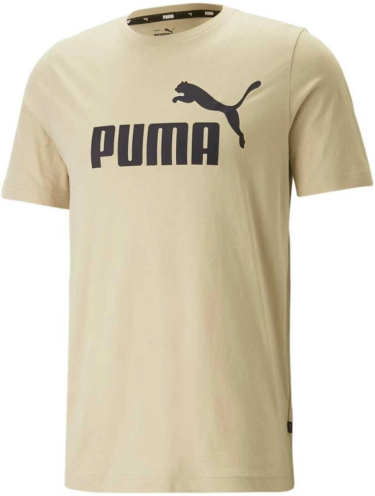 Puma Medvilniniai Marškinėliai Vyrams Ess Logo Tee Kreminis 586667 85