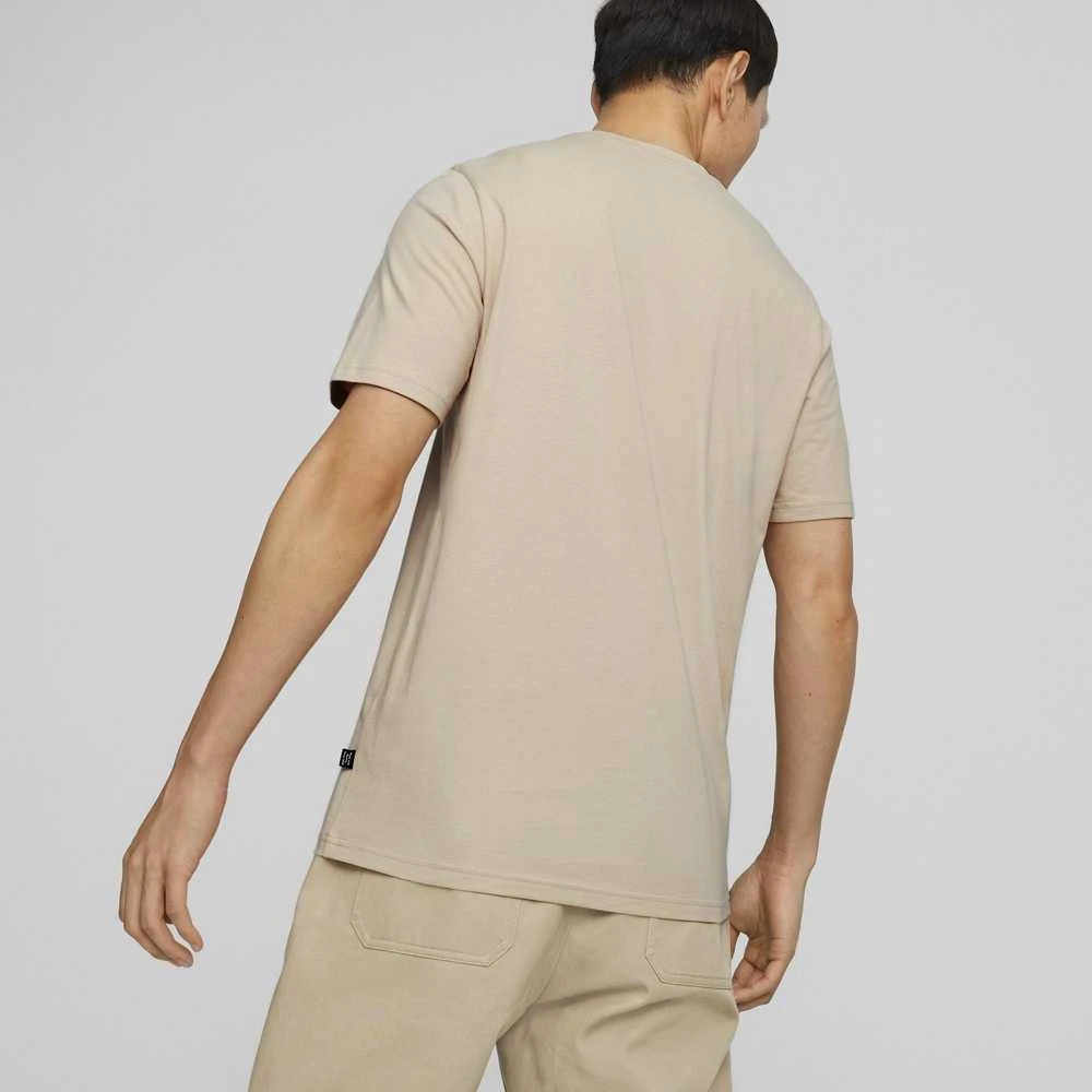 Puma Medvilniniai Marškinėliai Vyrams Graphics Wording Kreminis 674475 88