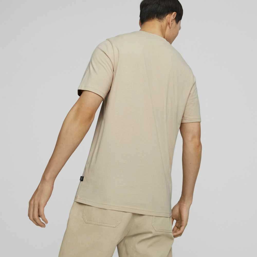 Puma Medvilniniai Marškinėliai Vyrams Graphics Wording Kreminis 674475 88