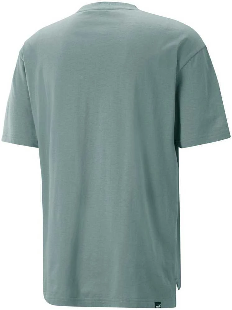 Puma Medvilniniai Marškinėliai Vyrams Open Road Tee Adriatic Žalias 673401 84