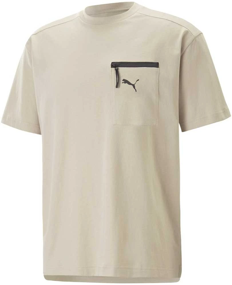 Puma Medvilniniai Marškinėliai Vyrams Open Road Tee Granola Creamy 673401 88