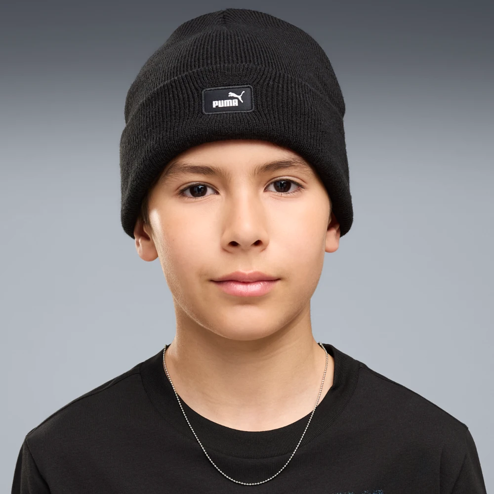 Puma Megzta Kepurė Paaugliams Classic Low Crown Beanie Jr Juodas 027606 01