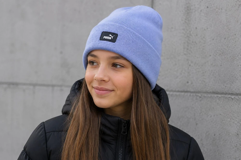 Puma Megzta Kepurė Paaugliams Classic Low Crown Beanie Jr Light Mėlyna 027606 05