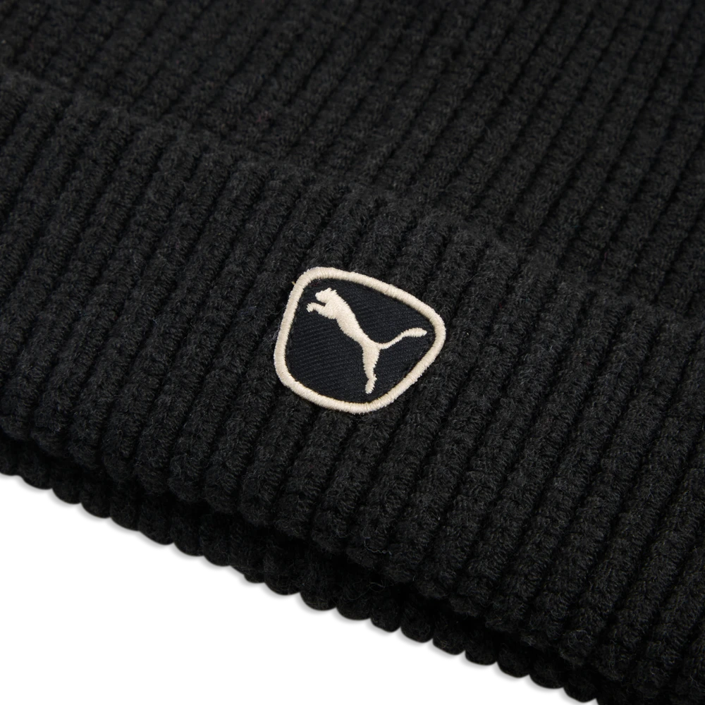 Puma Megzta Kepurė Unisex Cat Patch Mid Crown Beanie Juodas 027356 01