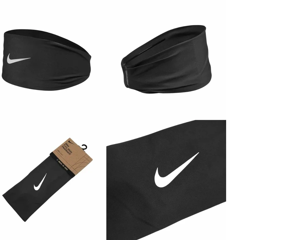 Puma Nike Galvos Juosta Dri-Fit Fury Classic Wide Headband Juodas N1012953 027