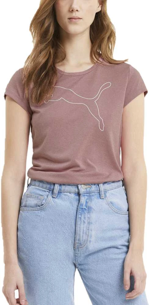 Puma Palaidinė Active Logo Heather Tee Rožinė
