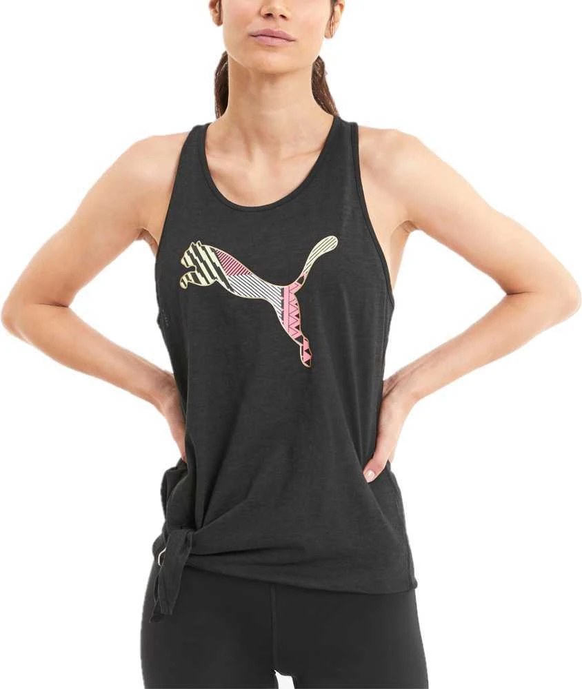 Puma Palaidinė Logo Tie Tank Juodas 518938 06
