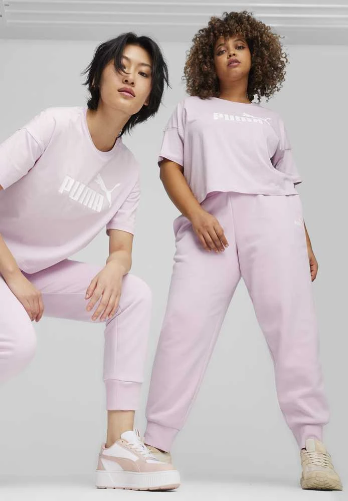 Puma Palaidinė Moterims Ess Cropped Logo Rožinė 586866 60