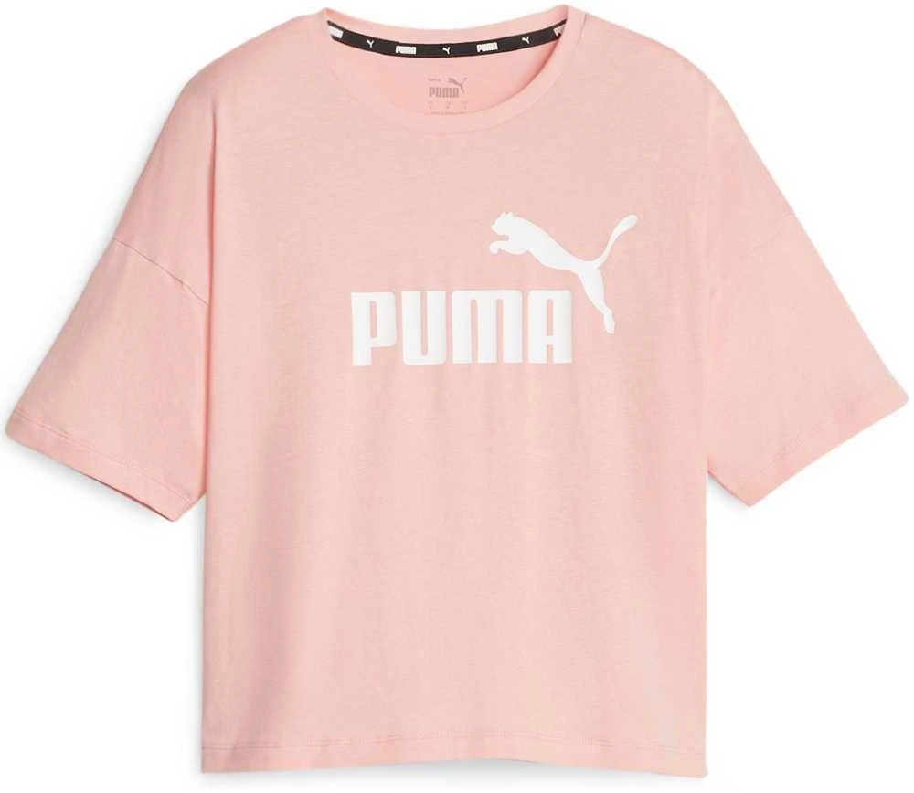 Puma Palaidinė Moterims Ess Cropped Logo Rožinė 586866 67