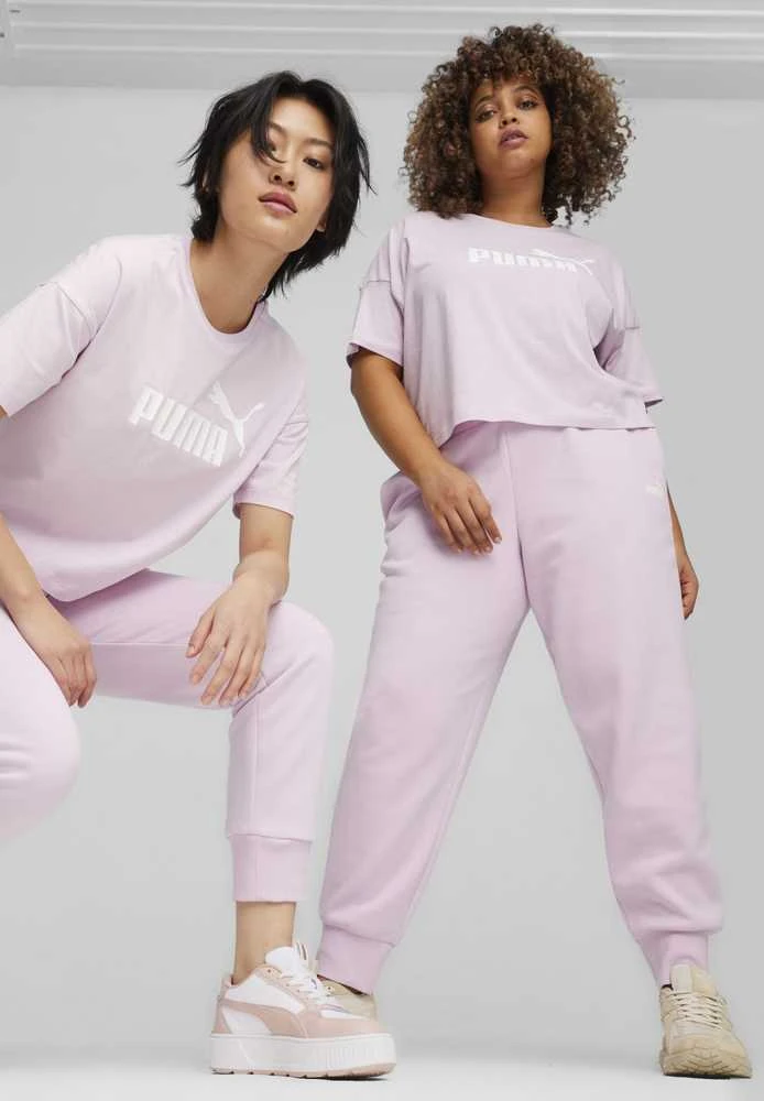 Puma Palaidinė Moterims Ess Cropped Logo Rožinė 586866 60