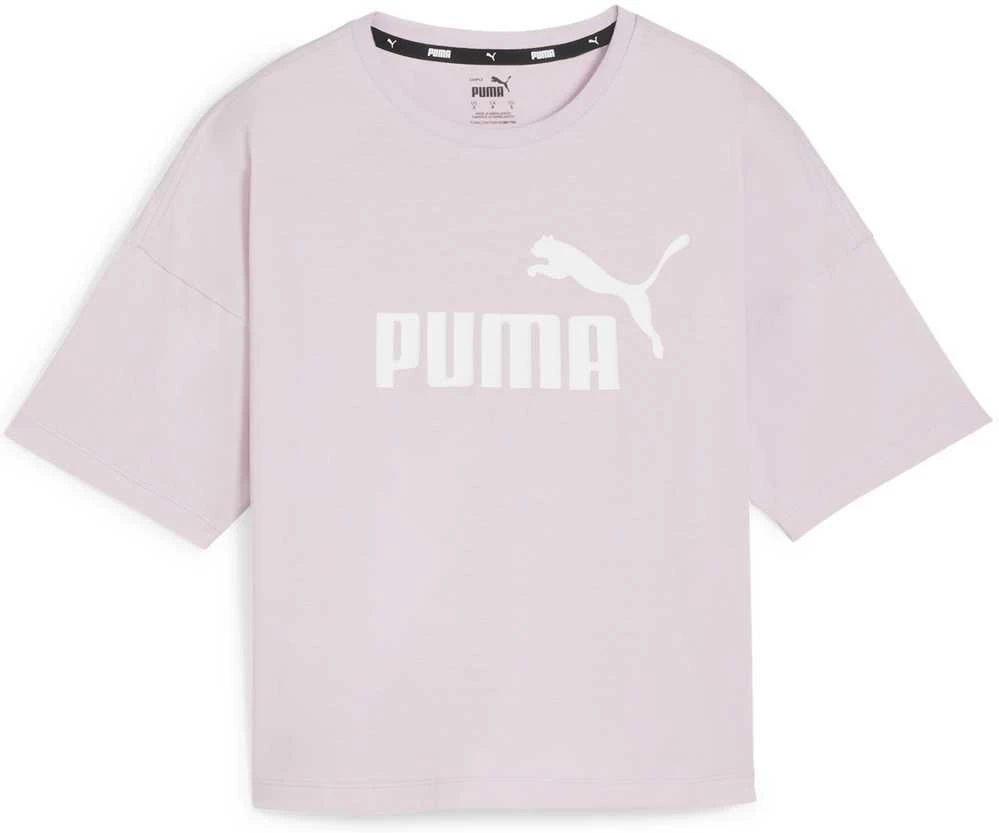 Puma Palaidinė Moterims Ess Cropped Logo Rožinė 586866 60