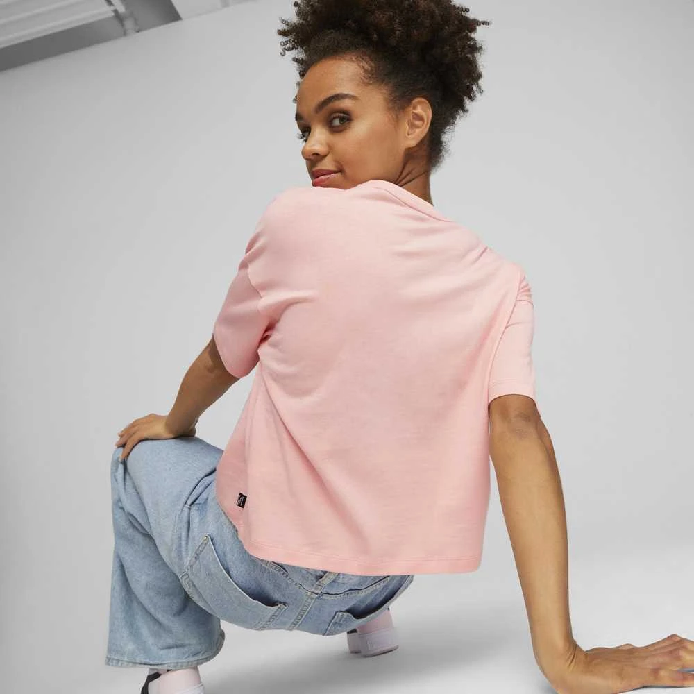 Puma Palaidinė Moterims Ess Cropped Logo Rožinė 586866 67
