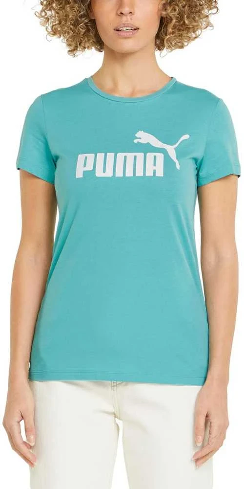 Puma Palaidinė Moterims Ess logo Tee Žalias 586775 61