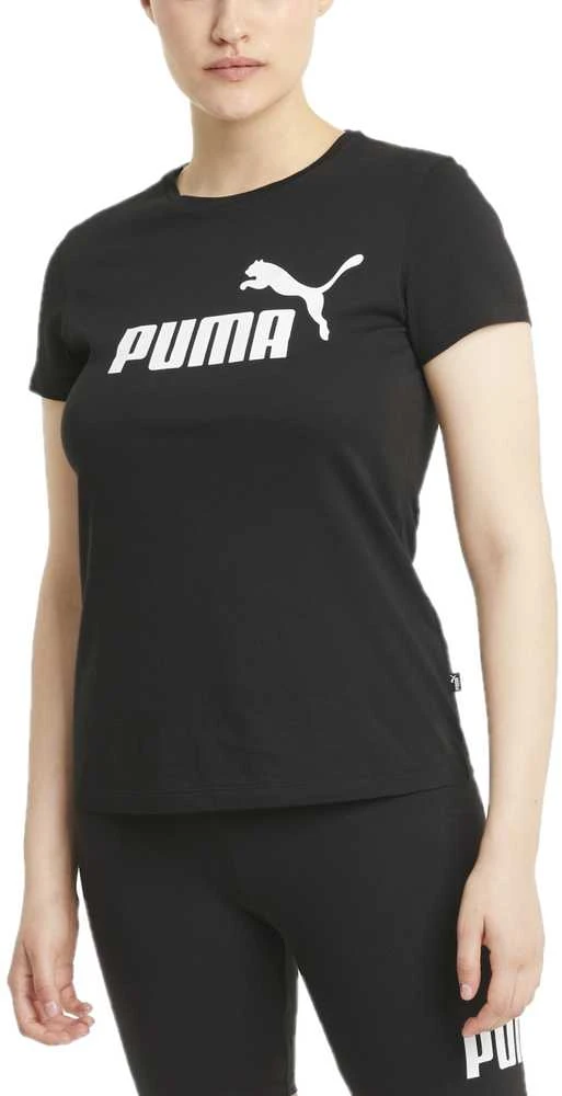 Puma Palaidinė Moterims Ess Logo Tee Juodas