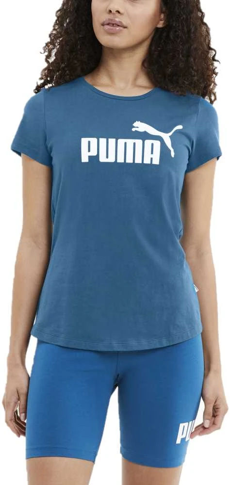 Puma Palaidinė Moterims Ess Logo Tee Mėlyna