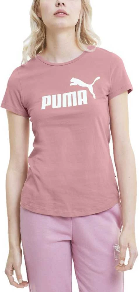 Puma Palaidinė Moterims Ess Logo Tee Rožinė