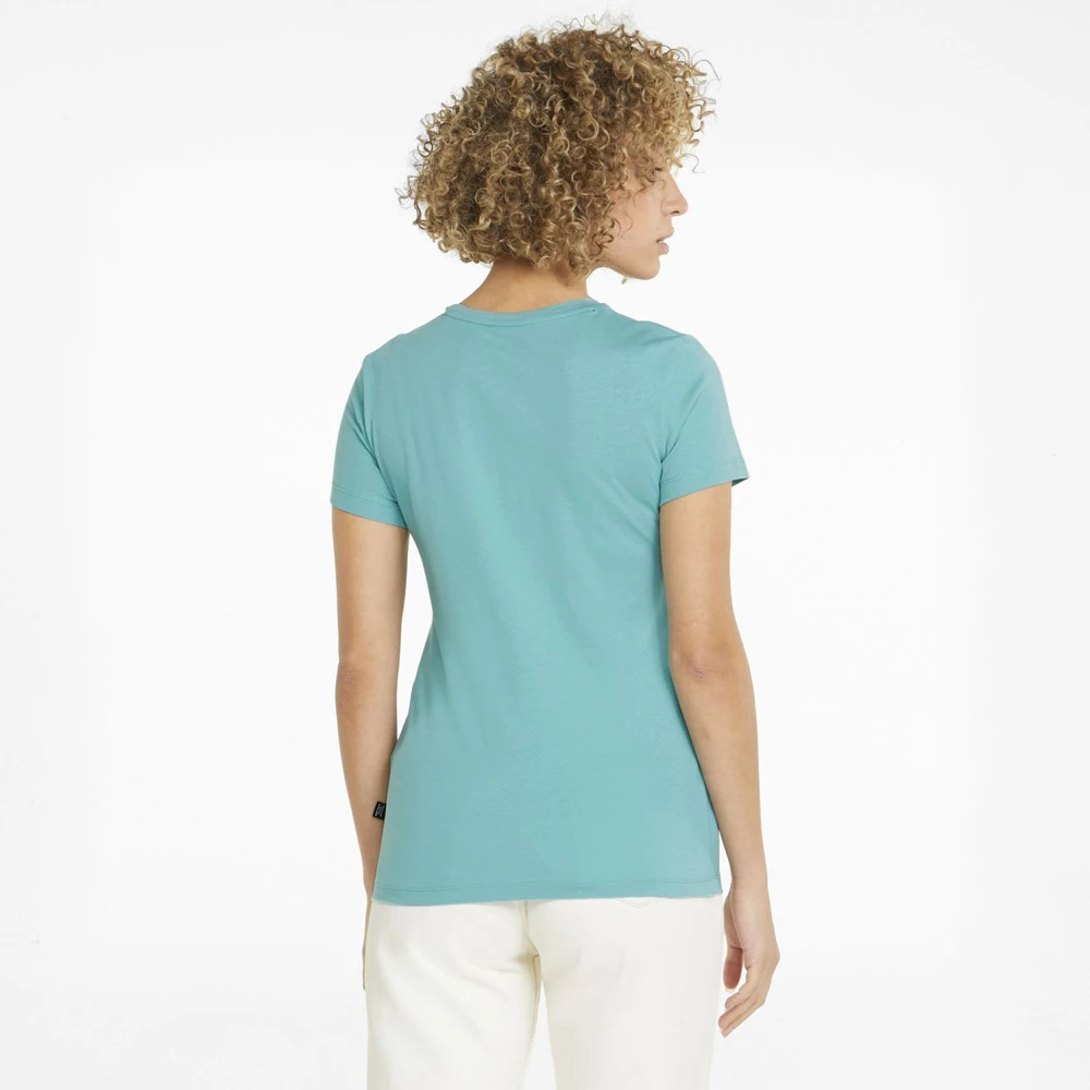 Puma Palaidinė Moterims Ess logo Tee Žalias 586775 61