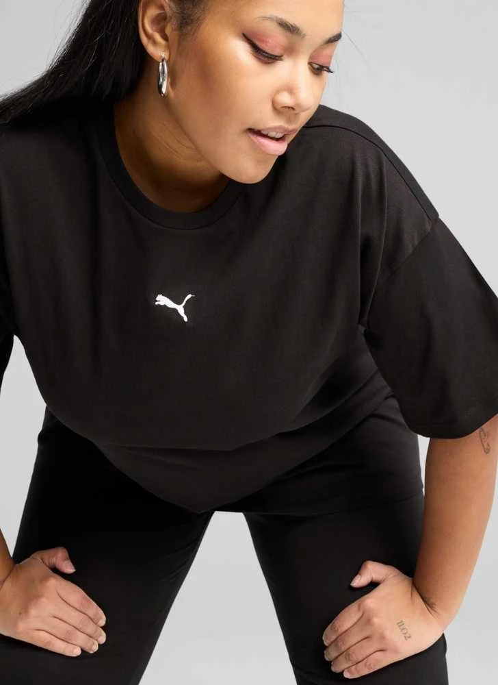 Puma Palaidinė Moterims Ess Relaxed Tee Juodas 684971 01