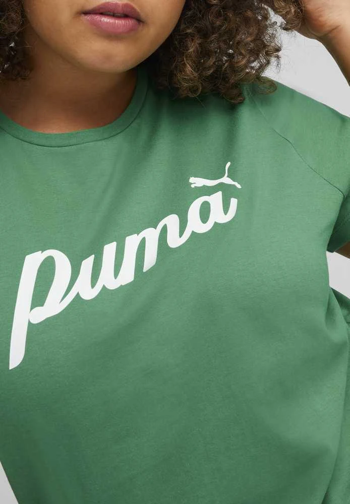 Puma Palaidinė Moterims ESS+ Script Tee Žalias 679315 86