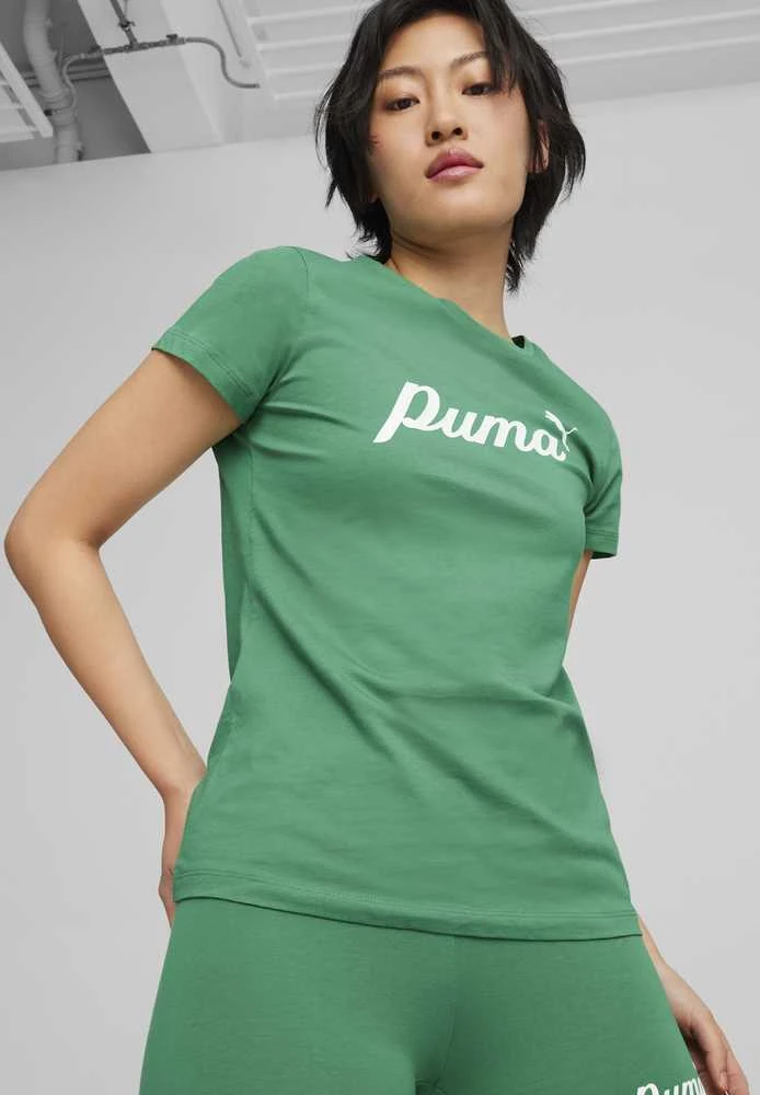 Puma Palaidinė Moterims ESS+ Script Tee Žalias 679315 86
