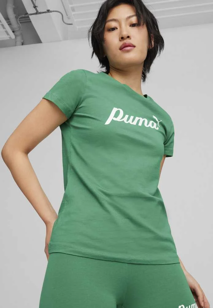 Puma Palaidinė Moterims ESS+ Script Tee Žalias 679315 86