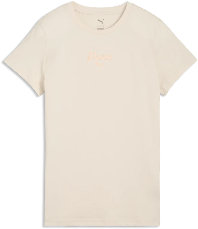Puma Palaidinė Moterims Ess Script Tee rusvai gelsvas 691760 87