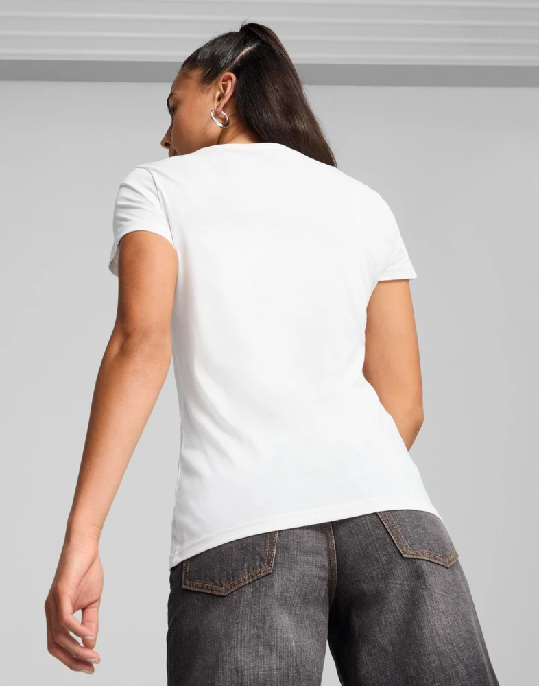 Puma Palaidinė Moterims Ess Small No.1 Logo Tee Baltas 682372 02
