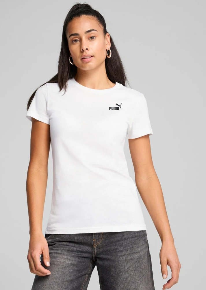 Puma Palaidinė Moterims Ess Small No.1 Logo Tee Baltas 682372 02