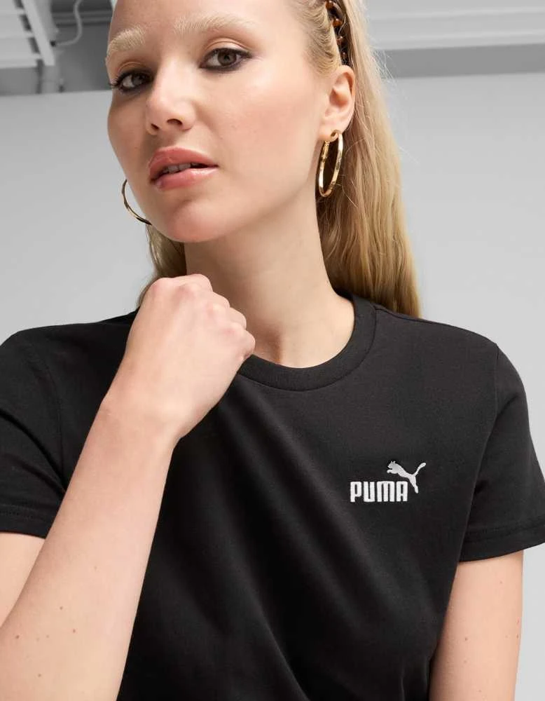 Puma Palaidinė Moterims Ess Small No.1 Logo Tee Juodas 682372 01
