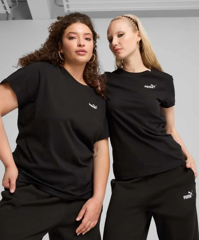 Puma Palaidinė Moterims Ess Small No.1 Logo Tee Juodas 682372 01