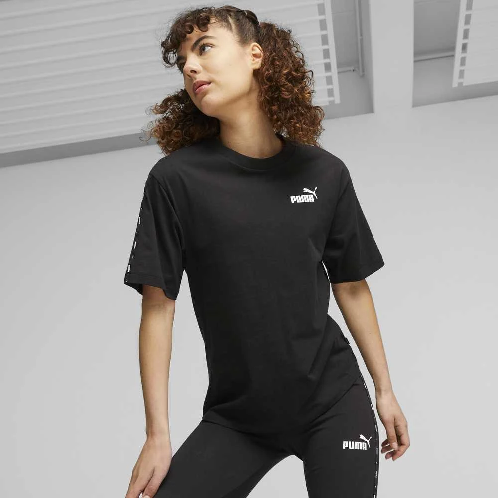 Puma Palaidinė Moterims Ess Tape Tee Juodas 675994 01